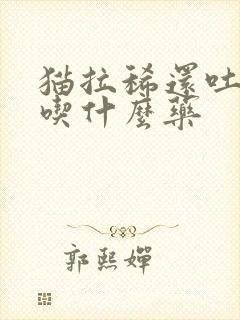 猫拉稀还吐黄水吃什么药