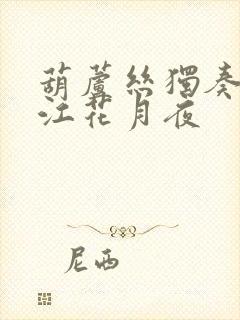 葫芦丝独奏曲春江花月夜