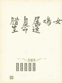 腊月属鸡女的一生命运封面