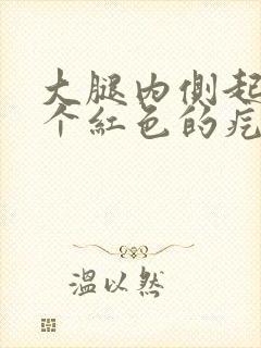 大腿内侧起了一个红色的疙瘩