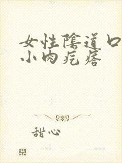 女性阴道口长个小肉疙瘩