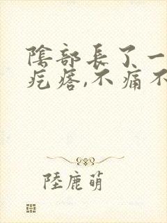 阴部长了一个硬疙瘩,不痛不痒