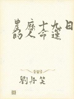 农历十九日出生的人命运