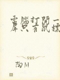 电脑打开一直黑屏只有鼠标