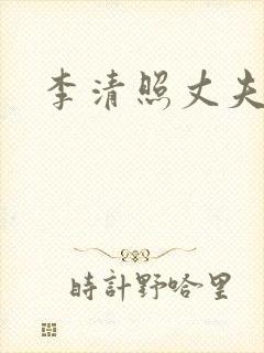 李清照丈夫是谁封面