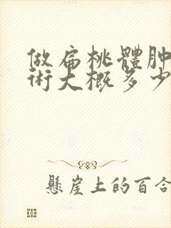 做扁桃体肿大手术大概多少钱