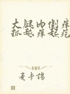 大腿内侧痒痒越抓越痒起疙瘩的怎么回事