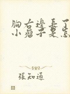 胸右边长了一个小瘤子是怎么回事