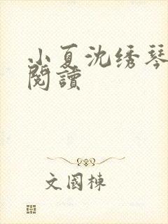 小夏沈绣琴全文阅读