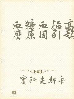 血糖血脂高是什么原因引起的封面