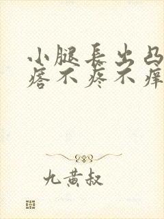 小腿长出凸起疙瘩不疼不痒