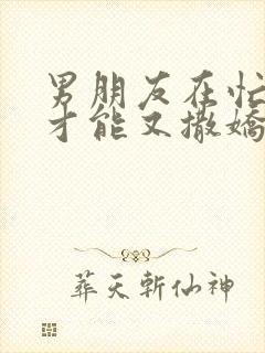 男朋友在忙怎么才能又撒娇又懂事