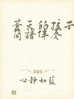 苍天的孩子动态简谱伴奏