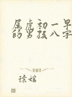 属虎初一早出生的男孩八字