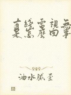 有线电视无信号是怎么回事封面