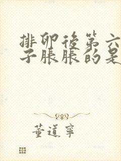 排卵后第六天肚子胀胀的是怎么回事