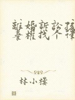 离婚诉讼孩子抚养权找个律师需要多少钱