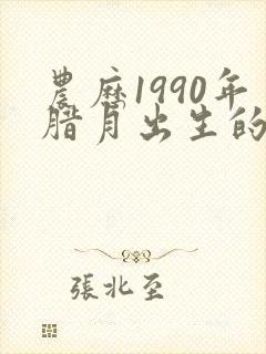 农历1990年腊月出生的命运