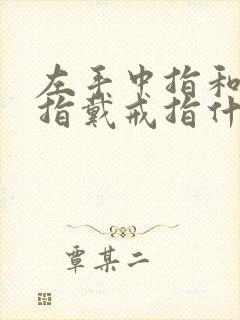 左手中指和无名指戴戒指什么意思封面