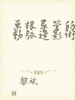 单根导管的冠状动脉造影术封面