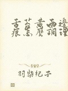 舌苔黄两边有齿痕怎么调理