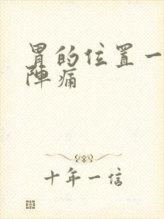 胃的位置一阵一阵痛