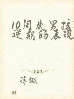 10周岁男孩叛逆期的表现