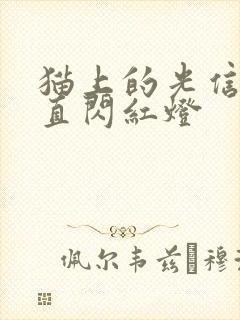 猫上的光信号一直闪红灯