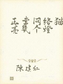 正常网络猫应该亮几个灯