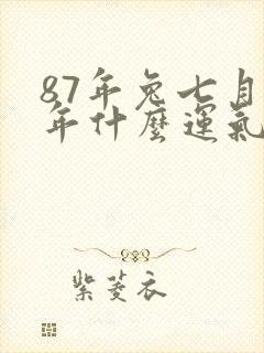 87年兔七月今年什么运气封面