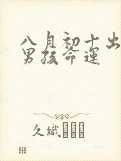 八月初十出生的男孩命运