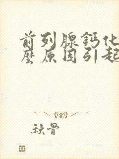 前列腺钙化是什么原因引起的?怎么治疗