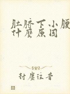 肚脐下小腹疼痛什么原因