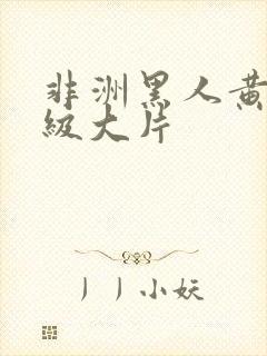 非洲黑人黄色一级大片