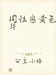 同性恋黄色一级片封面