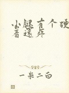 小腿有个硬块按着还疼封面