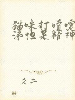 猫咪打喷嚏流鼻涕但是精神蛮好的