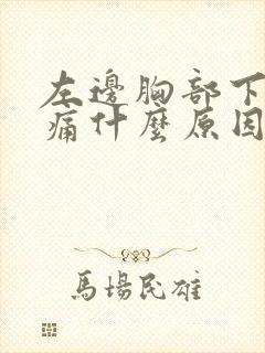 左边胸部下面疼痛什么原因引起的