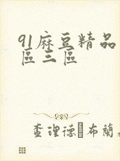 91麻豆精品一区三区