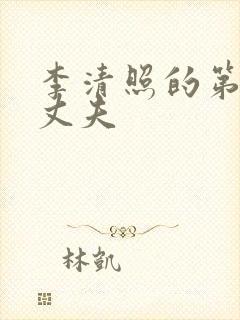 李清照的第二任丈夫