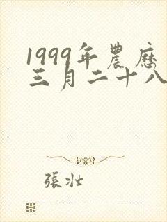 1999年农历三月二十八出生的人命运