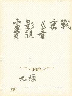 电影《密战》免费观看