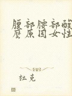 腹部腰部酸痛什么原因女性