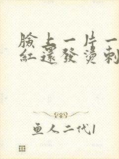 脸上一片一片的红还发烫刺痛