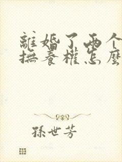 离婚了两个小孩抚养权怎么判封面