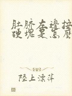 肚脐左边按压有硬块是怎么回事