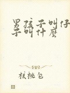 男孩子叫仔女孩子叫什么