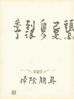 梦到自己头发白了很多是怎么回事封面