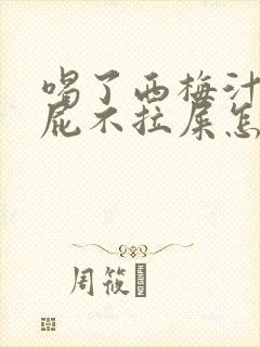 喝了西梅汁只放屁不拉屎怎么回事封面