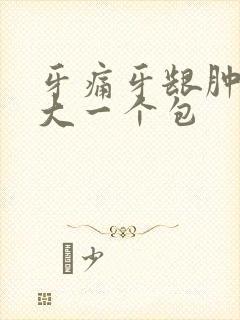 牙痛牙龈肿了很大一个包